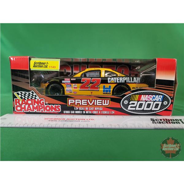 Diecast Race Car : NASCAR : Racing Champions : #22 Ward Burton (Scale 1:24) (Box Measures: 3-1/2"H x