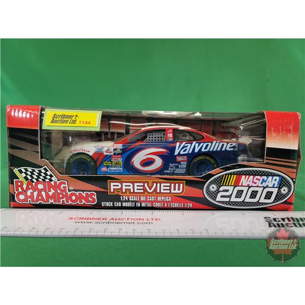Diecast Race Car : NASCAR : Racing Champions : #6 Mark Martin (Scale 1:24) (Box Measures: 3-1/2"H x 