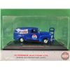 Image 1 : Diecast Car : 1954 Chevrolet Panel Van "Drink Pepsi" & Hand Cart Mover : Road Champs (in Display Cas