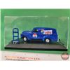 Image 4 : Diecast Car : 1954 Chevrolet Panel Van "Drink Pepsi" & Hand Cart Mover : Road Champs (in Display Cas