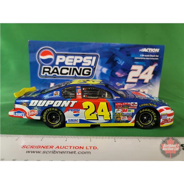 Diecast Race Car : NASCAR : Action : #24 Jeff Gordon : Pepsi Limited Edition (Scale 1:24) (Box Measu