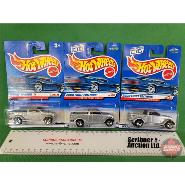 Hot Wheels (3) : 2000 First Editions - Dodge Power Wagon (c.1999 Mattel)  (SEE PICS!)