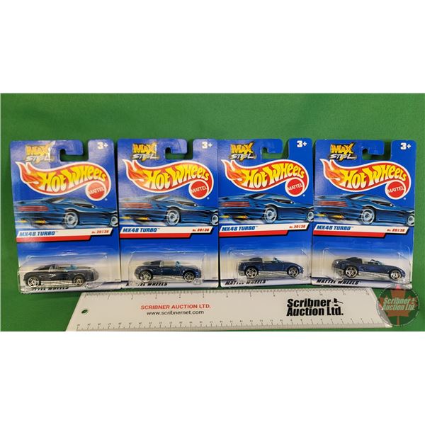Hot Wheels (4) : Max Steel ~ MX48 TURBO (c.1998 Mattel)  (SEE PICS!)
