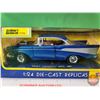 Image 3 : Diecast Car : MOTOR MAX : 1957 Chevrolet Bel Air (Scale 1:24) (Box Measures: 4"H x 9-1/2"W x 4-1/2"D