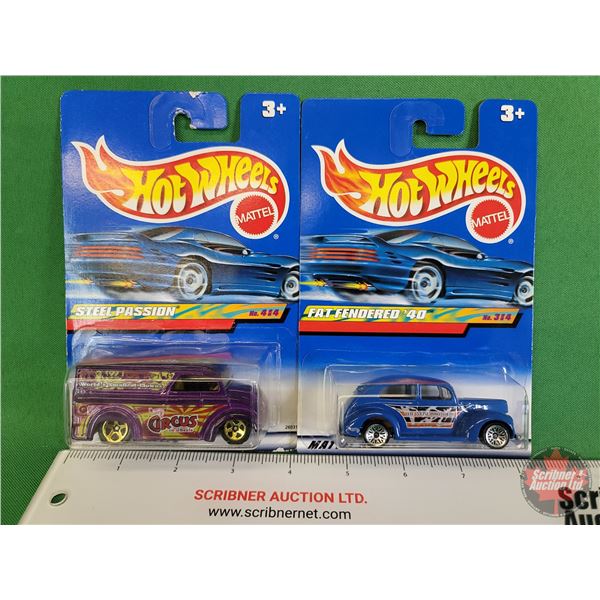 Hot Wheels (2) : (c.1998 Mattel) - Steel Passion - Fat Fendered '40  (SEE PICS!)