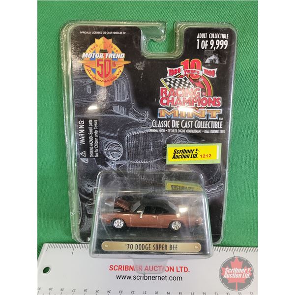 Racing Champions Mint : Motor Trend 50th Anniversary ~ '70 Dodge Super Bee (c.1999 Racing Champions)