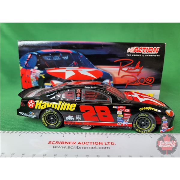 Diecast Race Car : NASCAR : Action : #28 Ricky Rudd (Scale 1:24) (Box Measures: 3-1/2"H x 10"W x 4-1