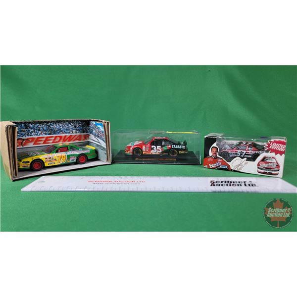 Diecast Race Car Collector Combo (3) (Scales 1:43 & 1:64)  (Variety - See Pictures for Car Details) 