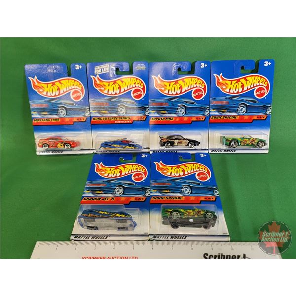 Hot Wheels (6) : (c.1998 Mattel) - Mustang 1999 - Kung Fu Forces Series Shadow Jet II - Toyota MR2 -