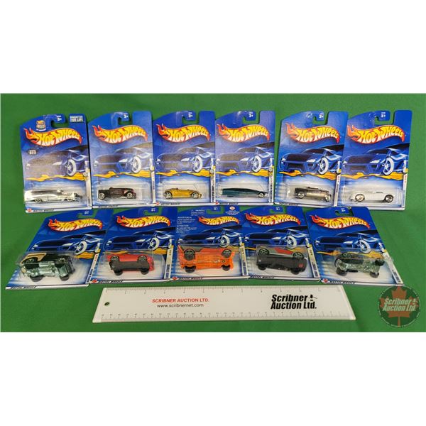 Hot Wheels (11) : Variety (Mattel) - 8 Crate - Hooligan - SYD Mead's Sentinel 400 Limo - Honda Spock
