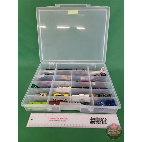 Hot Wheels (24) :  Variety (In Plastic Organizer)  (SEE PICS!)  (Preview will be by Appointment Only