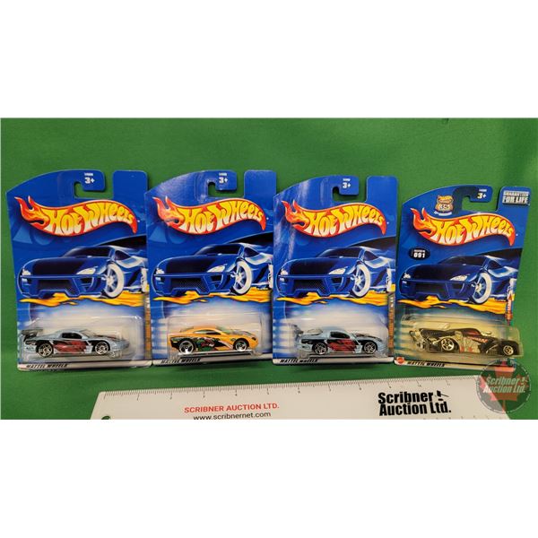 Hot Wheels : Mattel Wheels (4) (Variety) - Olds Aurora GTS-1 - Dodge Charger R/T - '41 Willy Coupe (