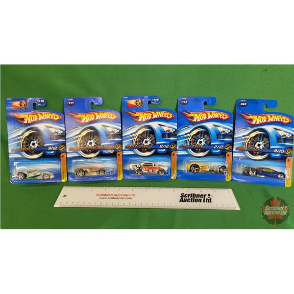 Hot Wheels (5) : Track Aces (c.2005/2006 Mattel) - Brutalistic - X-Raycers Ferrari 360 - 1957 Chevy