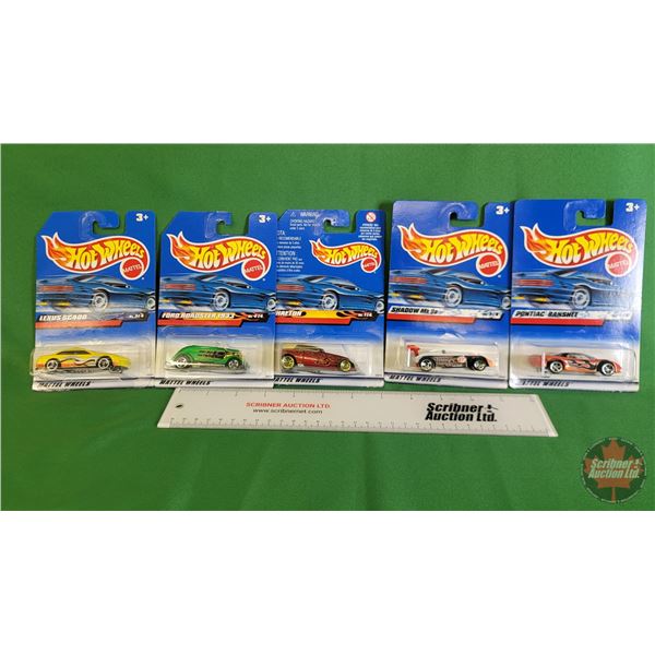 Hot Wheels (5) : (c.1998 Mattel) - Lexus SC400 - Ford Roadster 1933 - Phaeton - Shadow MK - Pontiac