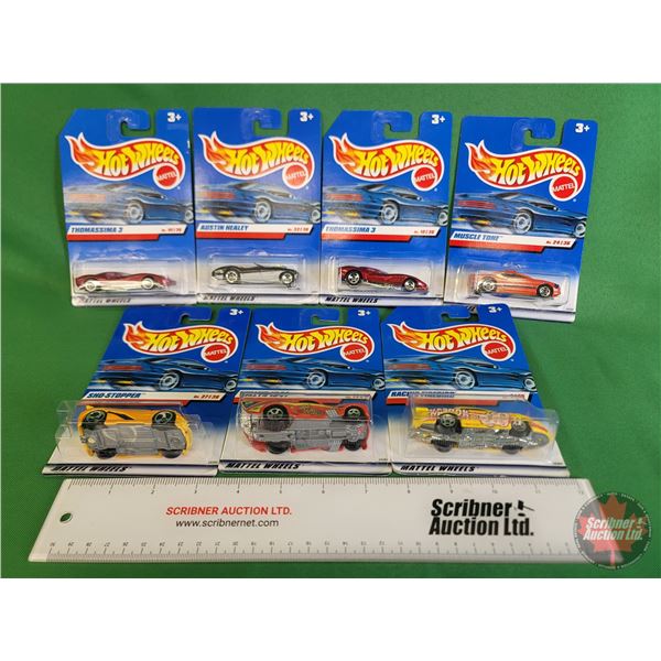 Hot Wheels (7) : (c.1998 Mattel) - Thomassima 3 - Austin Healey - Sho-Stopper - Muscle Tone - Racing