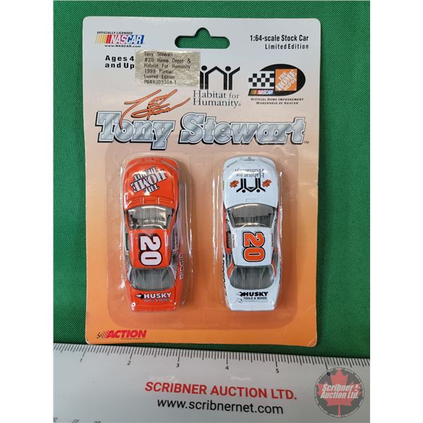 Diecast Race Car (2 Pack) : NASCAR : Action : #20 Tony Stewart (Scale 1:64) (SEE PICS!)  (Preview wi
