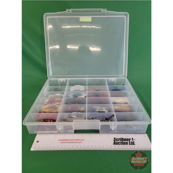 Hot Wheels (24) :  Variety (In Plastic Organizer)  (SEE PICS!)