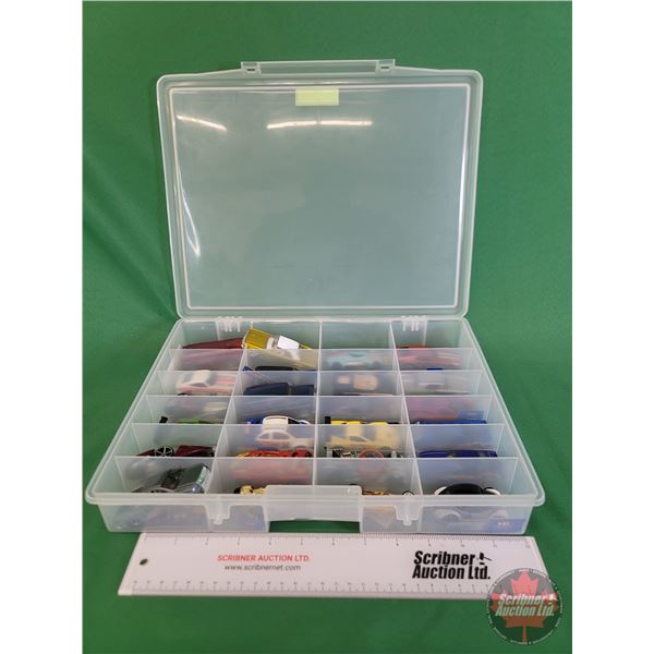 Hot Wheels (24) :  Variety (In Plastic Organizer)  (SEE PICS!)