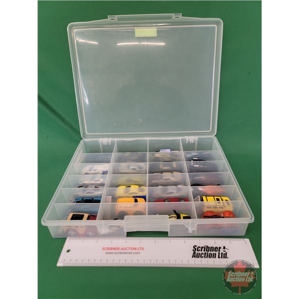 Hot Wheels (24) :  Variety (In Plastic Organizer)  (SEE PICS!)