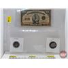 Image 1 : Collector Combo - Canada (3): Shinplaster 1923 ; Twenty Five Cent 1973 ; Fifty Cent 2023