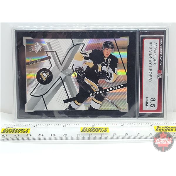 2008-09 SPX #18 Sidney Crosby : Penguins (Certified KSA 8.5 NMM+)