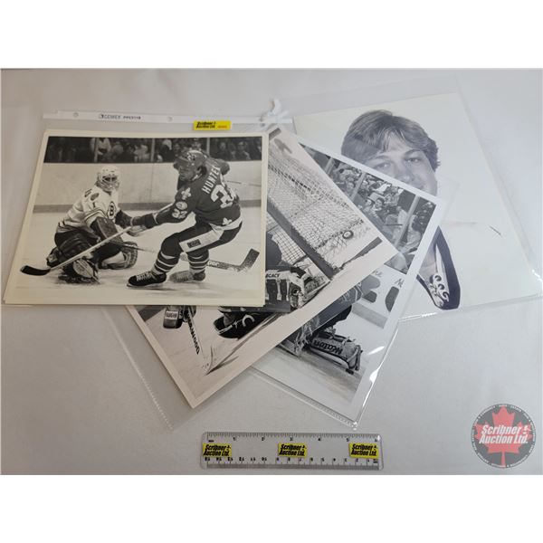 NHL Hockey 8 x 10 Photographs (7) : Bruins, Nordiques, Devils, Sabers