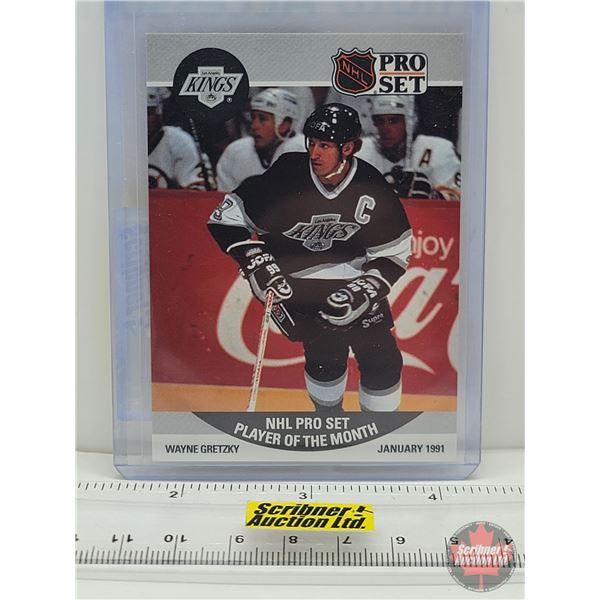 1990 Pro Set #P2 Wayne Gretzky Player of the Month : Kings (In Card Sleeve)