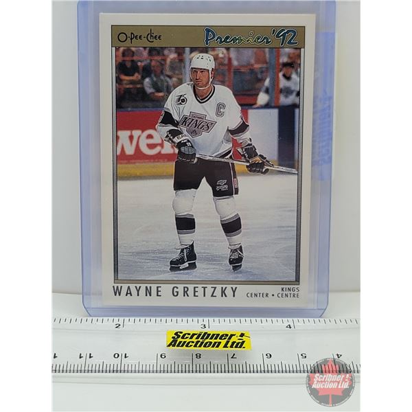 1992 O-Pee-Chee #3 Wayne Gretzky Premier : Kings (In Card Sleeve)
