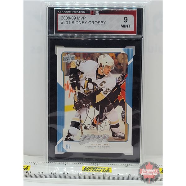 2008-09 MVP #231 Sidney Crosby : Penguins (Certified KSA 9 MINT)