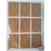 Image 3 : Sports Card Collection - Variety (4 Sheets of 9) w/ 8 x 10 Sport Photos (12) : Incl. Baseball, Footb