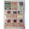 Image 5 : Sports Card Collection - Variety (4 Sheets of 9) w/ 8 x 10 Sport Photos (12) : Incl. Baseball, Footb