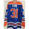 Image 1 : SIGNED NHL Jersey : Grant Fuhr - Oilers (Size XL) (Certified Beckett #WD13573)
