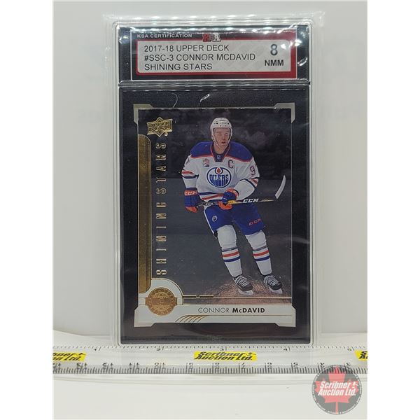 2017-18 Upper Deck #SSC-3 Connor McDavid Shining Stars : Oilers (Certified KSA 8 NMM)
