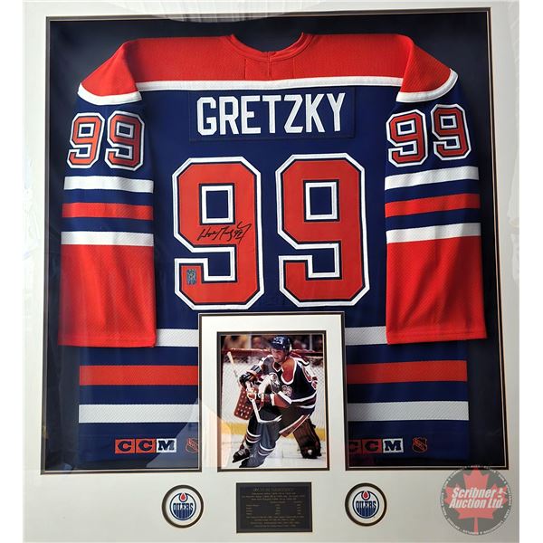 Wayne Gretzky Autographed Jersey / Photograph / Plaque with Career Statistics ~ Certified (COA #0641
