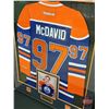 Image 3 : Connor McDavid Autographed Jersey / Photograph / 2 Pins / Plaque ~ Certified (COA #AJ008278) ~ Profe