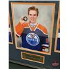 Image 5 : Connor McDavid Autographed Jersey / Photograph / 2 Pins / Plaque ~ Certified (COA #AJ008278) ~ Profe