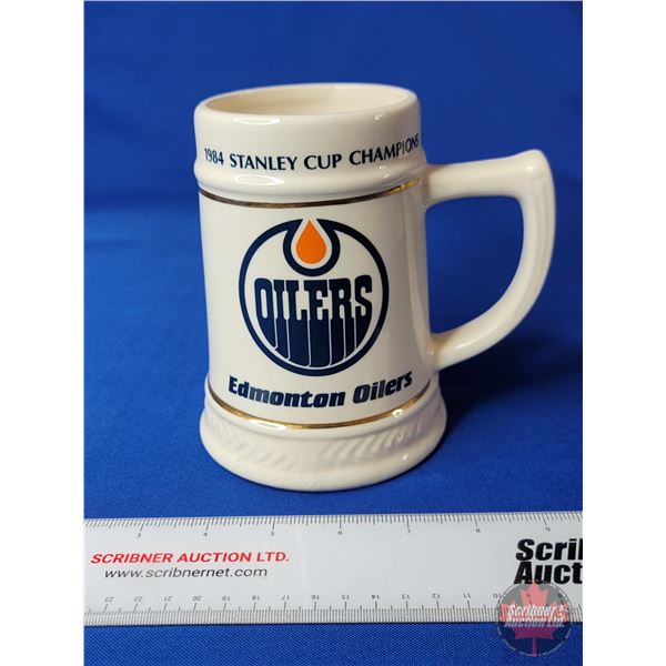 1984 NHL Stanley Cup Champions Beer Stein - Edmonton Oilers