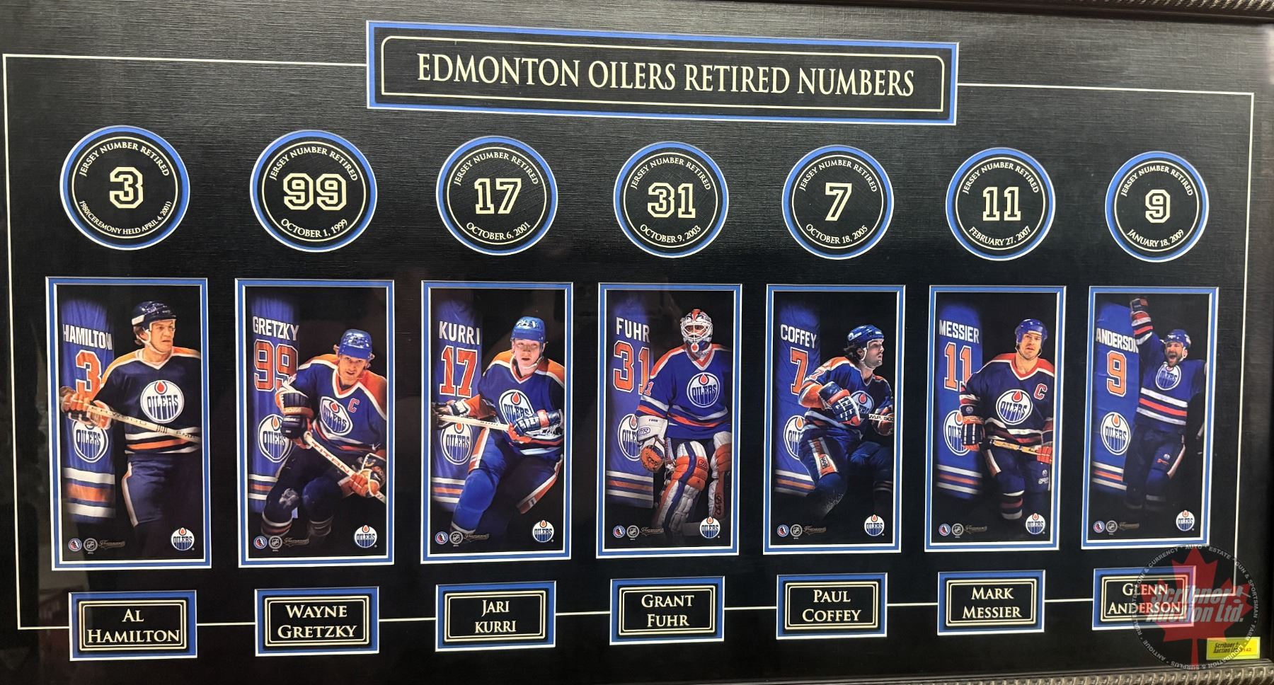 Oilers Number Numbers EDMONTON OILERS RETIRED NUMBERS : (7) Banner Images & Engraving - Al ...