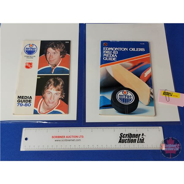 EDMONTON OILERS NHL MEDIA GUIDES (2): - 1979-80 - 1982-83 (SEE PICS)