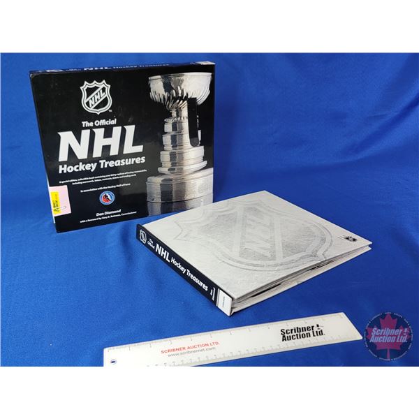 The Official NHL Hockey Treasures (Special Edition Collectible Hardcover Book with over 30 replicas 