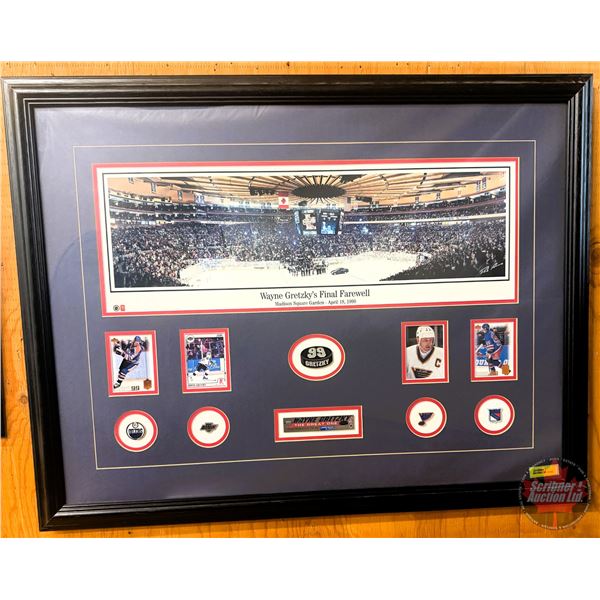 WAYNE GRETZKY'S FINAL FAREWELL TRIBUTE (Print ; Cards & Commemorative Pin Set Limited Edition #3671