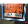 Image 11 : FINAL GAME AT REXALL PLACE - APRIL 6, 2016 COA on Back "This Frame contains an authentic piece of ga