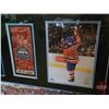 Image 4 : FINAL GAME AT REXALL PLACE - APRIL 6, 2016 COA on Back "This Frame contains an authentic piece of ga