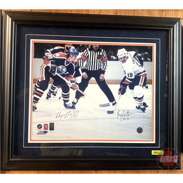 Signed Photo : Wayne Gretzky & Bryan Trottier (Limited Edition 24/99) Gretzky Signed on April 12, 20