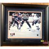 Image 1 : Signed Photo : Wayne Gretzky & Bryan Trottier (Limited Edition 24/99) Gretzky Signed on April 12, 20