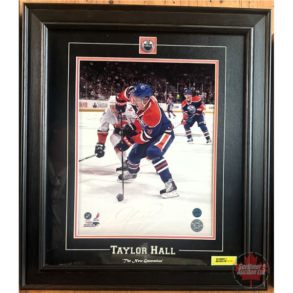 TAYLOR HALL "The New Generation" Autographed Photographic Print / Pin (COA #AJ004253 : Memory Lane S