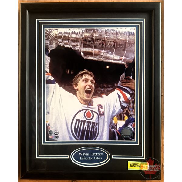 Wayne Gretzky Edmonton Oilers : Stanley Cup Photograph (COA #NR03283419) (AJW Sportscards) ~ Profess