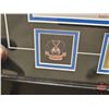 Image 3 : EDMONTON OILERS STANLEY CUP CHAMPION : Team Photo / 2 Pins ~ Professionally Framed & Matted (15-1/4"
