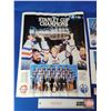 Image 2 : Collector Combo: 1984 Stanley Cup Champions Poster (GULF & OILERS) &  (2) Team Photos (1983-1984) Ed
