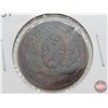 Image 2 : Province du bas Canada : Un Sou : 1837 Half Penny Bank Token "Bank of Montreal" Ribbon (SEE PICS!)